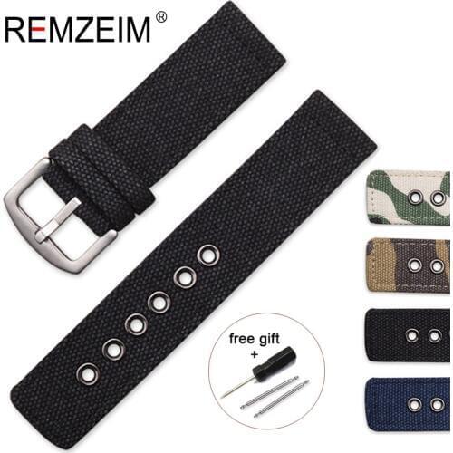 Nylon Watchband 18mm 20mm 22mm 24mm Canvas Camouflage Watch Strap Band Watches Bracelet Montre Pulseira Relogio Correa Reloj