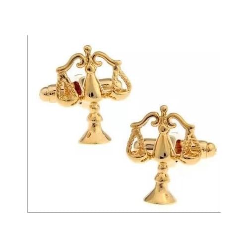 Legal Balance Scale Copper Plating Golden/Silver Color Cuff Links Mens Jewelry Accessory Wholesale 10 pairs/lot