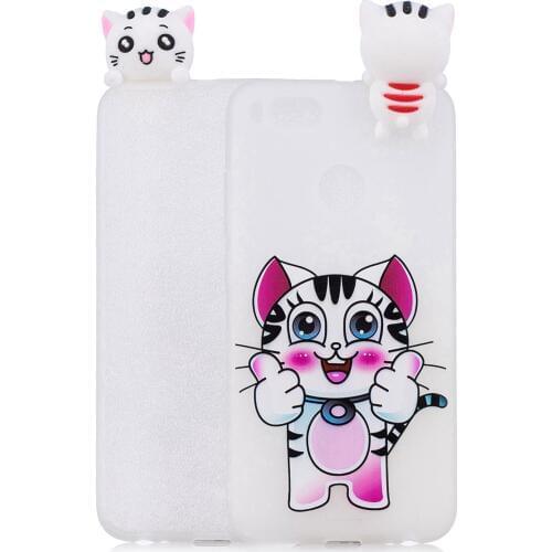 Lovely Cartoon White Squishy Phone Cases for xiao mi 5x Case Cute Smiling Cloud Soft Silicone stress relief Cover