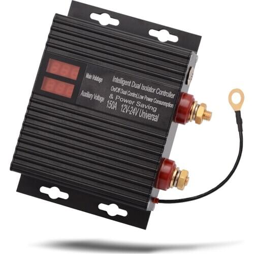 EHDIS 12V 24V 150A Voltage Sensitive Relay Dual Battery Isolator ON/OFF Switch Power Normally Open Controller Car Relay Socket