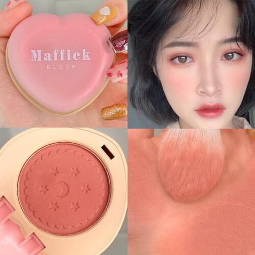 Love Blush Waterproof Sweat-proof And Brighten Skin Tone Natural Monochrome Blush Palette Long-lasting Face Makeup TSLM2
