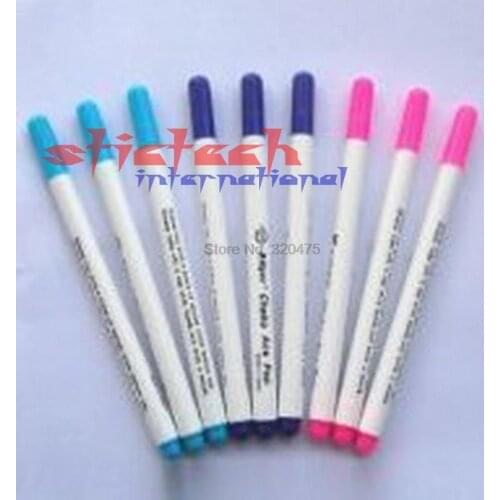 By dhl or ems 50 sets Air Water Erasable Pen/ Fabric Marker/ Temporary Marking/ Auto-Vanishing Pen for Cloth