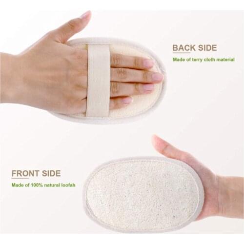 SUEF New Natural Loofah Bath Body Skin exfoliating Shower Sponge Scrubber Pad Hot Brushes @4