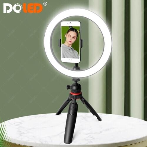 LED Live Stream Makup Ring Light with Phone Holder Circle Lamp Tripod Bluetooth Shutter for Makeup Selfie Video Photo on YouTube