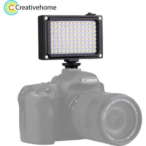 PULUZ Pocket 96 LEDs 860LM Professional Photography Video & Photo Studio Light with White and Orange Magnet Filters Light Panel