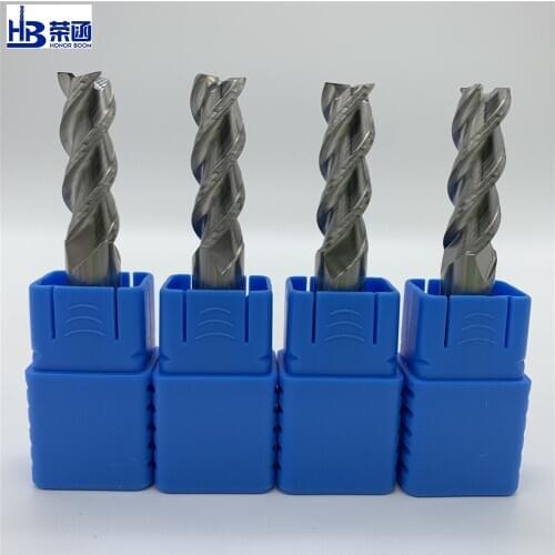 HRC45 Aluminum milling cutter 1 2 3 4 5 6 8 10 Solid Carbide End mills CNC Cutting milling Tools Alloy Tungsten Honor Boom