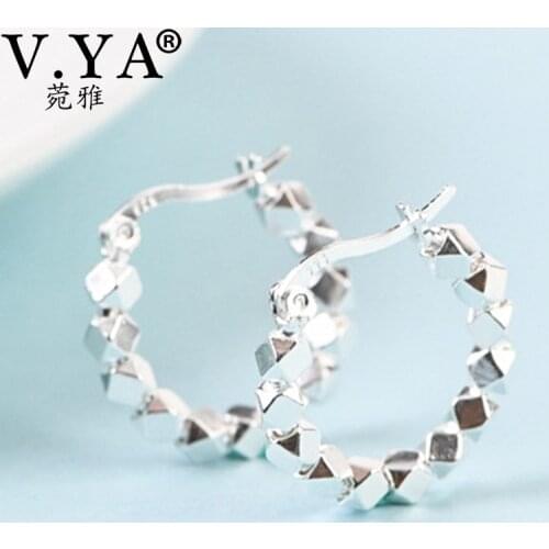 Серьги-кольца V.YA China At AliExpress