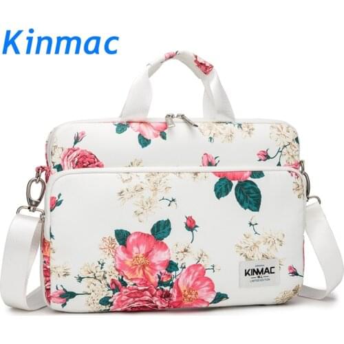 Brand Kinmac Waterproof Messenger Laptop Bag13,14,15,15.6 inch,Peony Lady Man Case For MacBook Air Pro 13.3, 15.4 Dropship F108