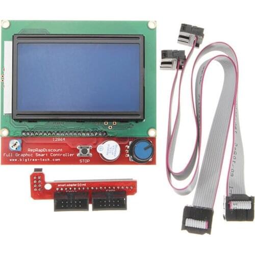 LCD12864 Controller Switch Board 2 piece 30cm Cable LCD Control Panel 3D Printer Electric Magic Controller