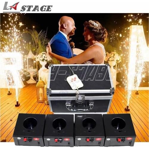 1 Case 4/6/8 Base Firing Cold Firework Machine Wireless Remote Trigger 4/6/8 Cues Receiver Stage Equipment Fountain System