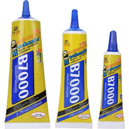 1 Pcs 15ml/50m/110ml B-7000 Glue Multi Purpose Glue Adhesive Epoxy Resin Repair Cell Phone LCD Touch Screen Super Glue B7000