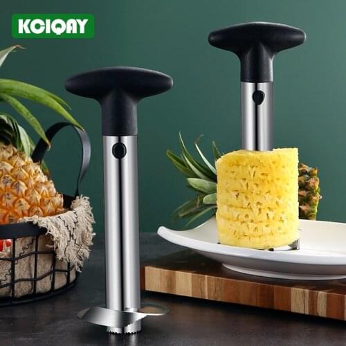 1Pcs Stainless Steel Pineapple Corer Slicer Cutter Peeler Quick Easy Core Remover Fruit Cutter Kitchen Fruit Vegetable Tools