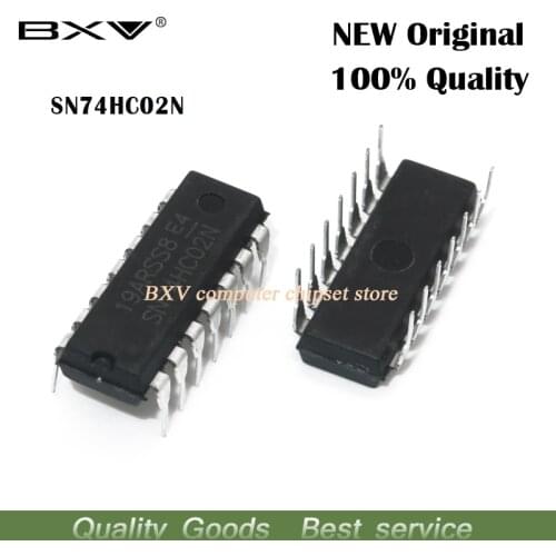10PCS 74HC02N DIP14 74HC02 DIP SN74HC02N DIP-14 new original IC