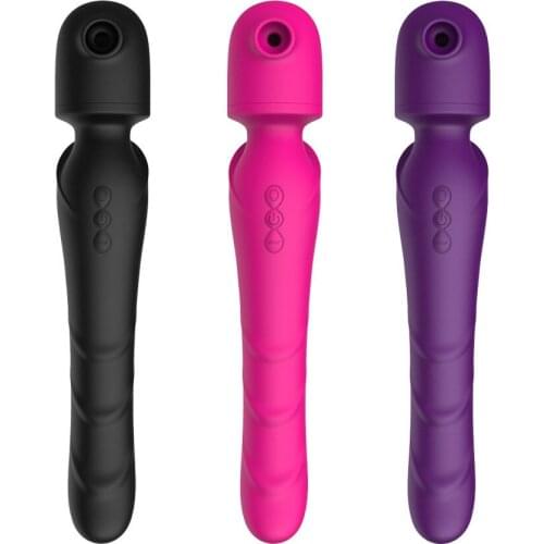10 Speeds Powerful Magic Wand Massager Double Motors Sucking Vibrator Stick AV Vibrators Dildo Clit Vibrator Sex Toys For Women