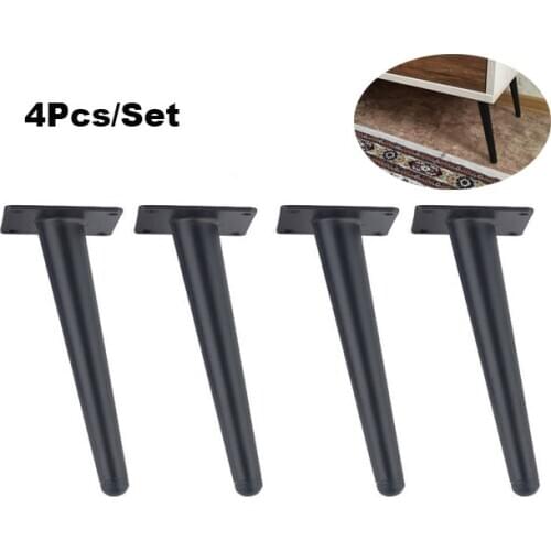 4pcs Furniture feet 20cm Metal Tapered table Sofa Cabinet legs Cupboard Coffee tea bar Stool chairs Feet With mounting screws