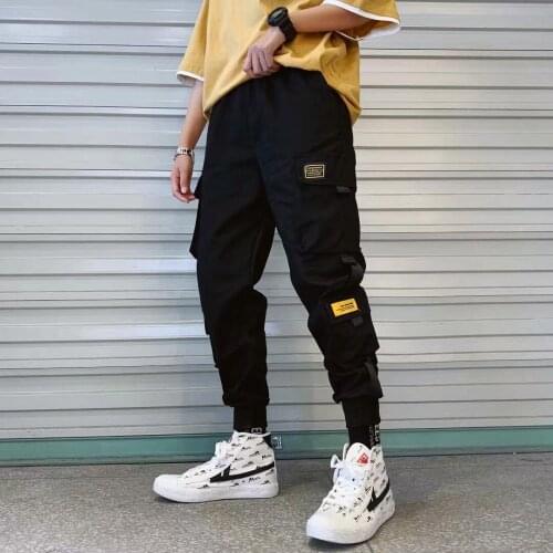 Camouflage Patchwork Side Pocket Cargo Harem Pants Mens Casual Jogger Streetwear Hip Hop Streetwear Trousers Male XXXL