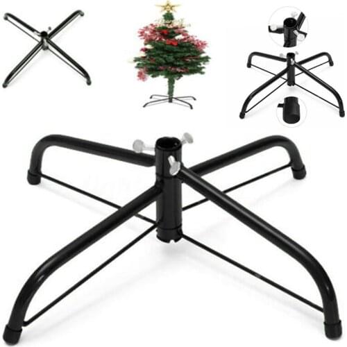4 Feets Black Metal Holder Base Cast Iron Stand Decor Christmas Decorations For Home Christmas Tree Stand
