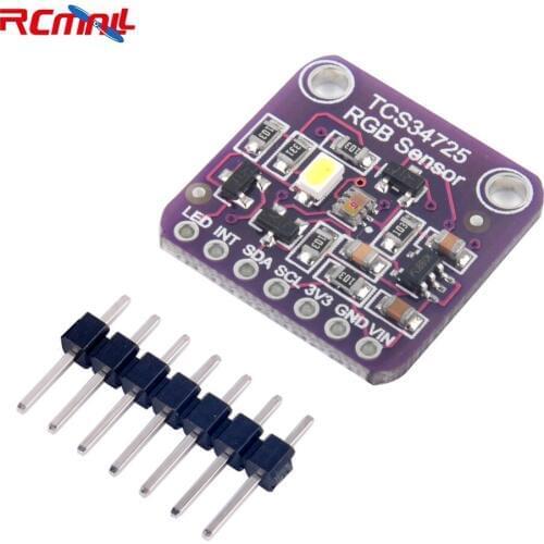 RCmall RGB Color Sensor with IR Filter and White LED TCS34725 for Arduino UNO R3 FZ2432
