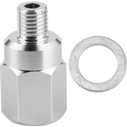 For LS Swap Gauge Sensor Adapter Coolant Temperature Sensor Male M12-1.5 to Female 3/8in-18