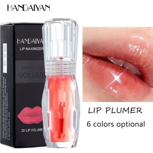 HANDAIYAN 3D Lip Gloss Liquid Lipstick Care Serum Lip Full Plumper Repairing Long Lasting Moisturizing Sexy Lip glaze