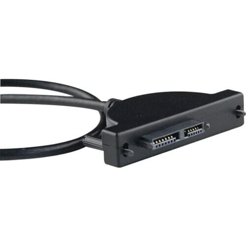 New USB 2.0 To 7+ 6 PIN SATA CD-ROM Optical Drive Adapter Cable for Laptop Computer DOM668