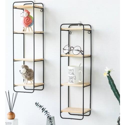 Creative Nordic style Wall pendant Decoration iron Shelf decorative shelf home organization and storage room organizer WF7261037