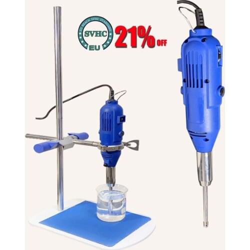220V High Speed Homogenizer Handheld Laboratory Disperser Emulsifier Processing Capacity 5-250ml Speed Adjustable 5000-35000rpm