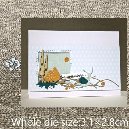 New Design Craft Metal stencil Cutting Dies mini snail mushroom decoration scrapbook die cuts Album Paper Card Craft Embossing