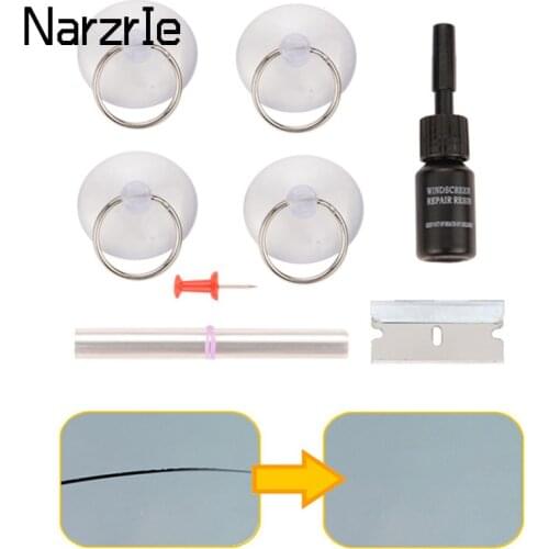 Car Windshield Repair Kit Car Cracked Glass Windscreen Repair Tool Kit Car Repair Tool Set DIY Auto Window Screen Polishing