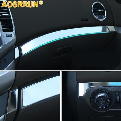 Stainless steel Glove box sticker Cover Car accessories For Chevrolet Cruze 2009 2010 2011 2012 2013 2014 2015