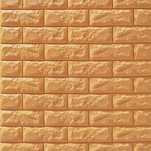 70*77cm Brick wall Stickers DIY 3D PE Foam Wallpaper Panels Room Decal Stone Decoration Embossed Self Adhensive 3D Brick Wall