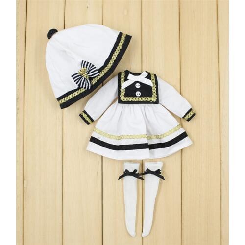 Outfits for Blyth doll A set of Sailor suit cosplay suit for 1/6 BJD icy dbs