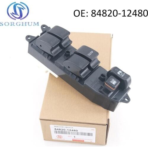 New 84820-12480 Electric Power Window Master Switch For Toyota RAV4 Camry Sienna