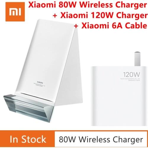 Xiaomi 80W MAX Wireless Charger Stand Smart Temperature Control Vertical Charging Base With Cable Fast Charge For Xiaomi 11 pro
