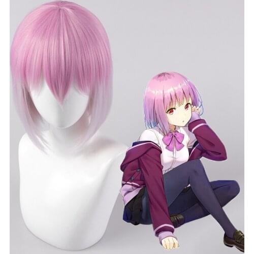 Anime SSSS.Gridman Cosplay Wigs Akane Shinjou Cosplay Heat Resistant Synthetic Wig Hair Halloween Party Women Cosplay Wig