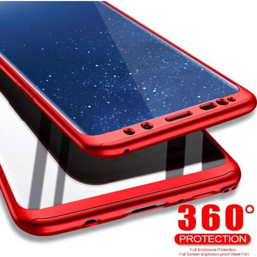 Anti-knock Cover For Sumsung Galaxy A6 A8 Plus 2018 360 Degree Full Protective Coverage Phone Case For Galaxy A7 A8 2018