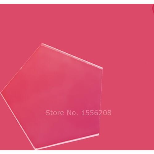 Clear Acrylic Laser Cut Pentagon Sheet Plexiglass Place Cards For Table Number Guest Name Food Sign Event Decoration DIY