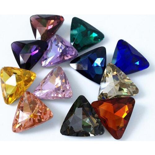 MHS.SUN 8mm-23mm Various Size Random Mix Color Pointback Rhinestones Glass DIY Crystal Rhinestone