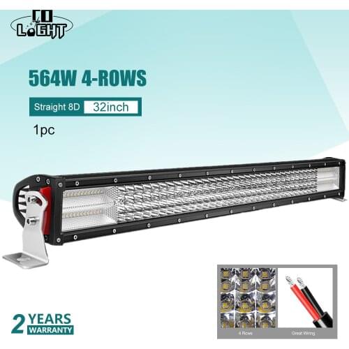 CO LIGHT 32 Inch Light Bar Offroad Work Light 564W Led Auto 8D Barr Led Spot Flood 12V for Niva UAZ Lada Truck 4X4 Accessories