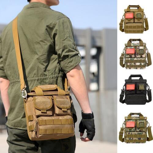 Tactical Army Bag for Hiking Camping Large Capacity Shoulder Crossbody Bag Outdoor Camouflage Sports Multi-Function Handbag