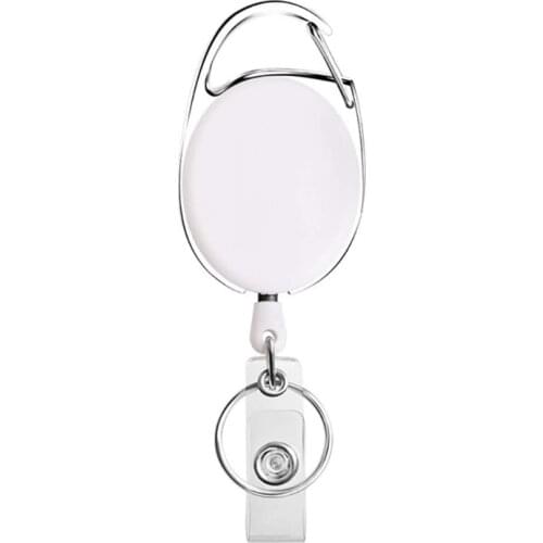 Retractable ID Card Badge Clip for Ornaments Pendant Christmas Car Trailer Accessory Perfect for Handbag Phone Keychain