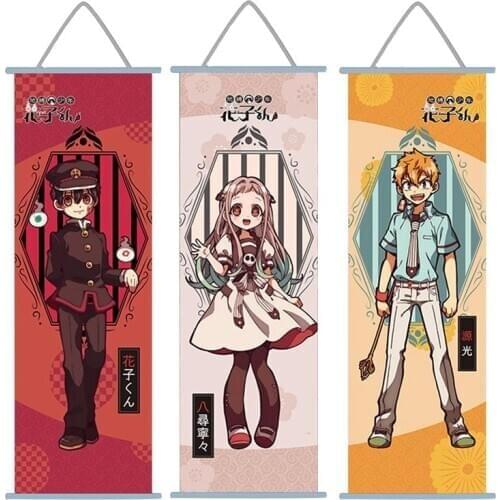 Japanese Anime Toilet-Bound Hanako-kun Jibaku Shounen Wall Scroll Mural Poster Wall Hanging Poster Otaku Decor Collection