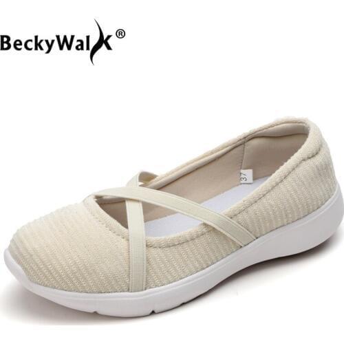 New Spring Women Flats Ultra Light Comfortable Casual Slip On Sneakers Women Ballet Flats Woman Walking Shoes Size 35-41 WSH3288