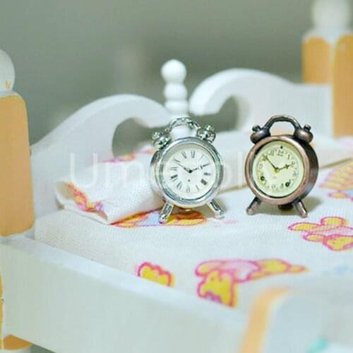 1PCS Cute Miniature Alarm Clock for 1/6 1/12 Barbies Blyth OB11 Dollhouse Furniture Decoration Accessories Toy