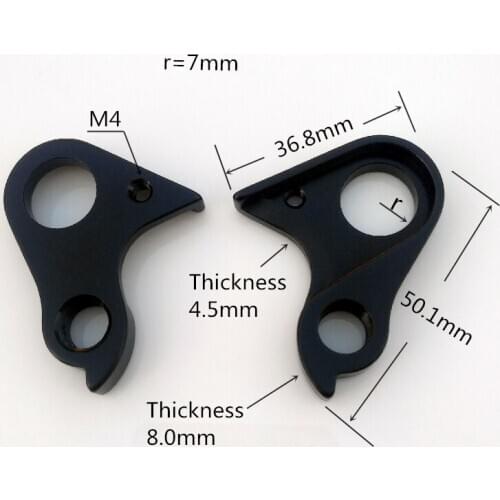 2pcs Bicycle parts cycling gear rear derailleur hanger For FELT HAIBIKE MECH dropout carbon frame mountain bike mtb mech dropout