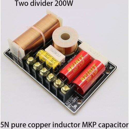 200w Two Frequency Divider Speaker Frequency Divider Clean Sound Crossover 103*70MM PF-2FL One Piece