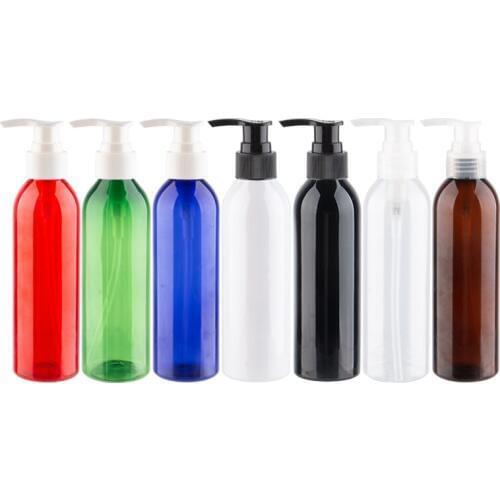 250ml X 25pcs Empty Plastic Lotion Pump Bottles Round PET Containers Used For Travel Packing,Shower Gel,Body Cream Capacity