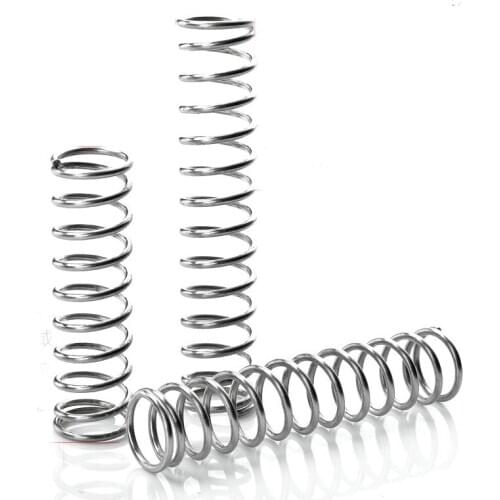 1.6mm Wire Diameter 26mm Outside Diameter 15mm-50mm Length stainless steel Compression Pressure Sprin 5Pcs