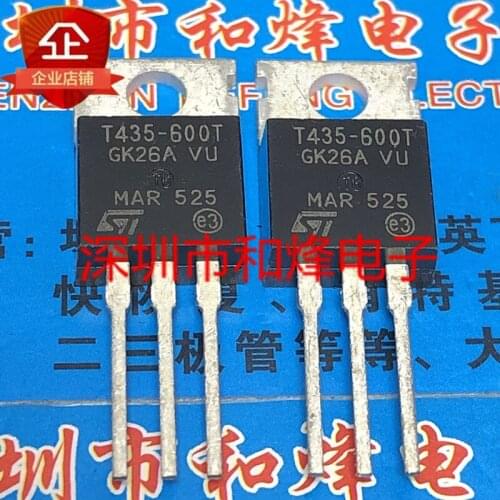 5 Pieces) T435-600T TO-220 600V 4A / STP80NF70 80NF70 68V 98A / RURP3020 200V 30A / PTP04N04N 40V 206A TO-220