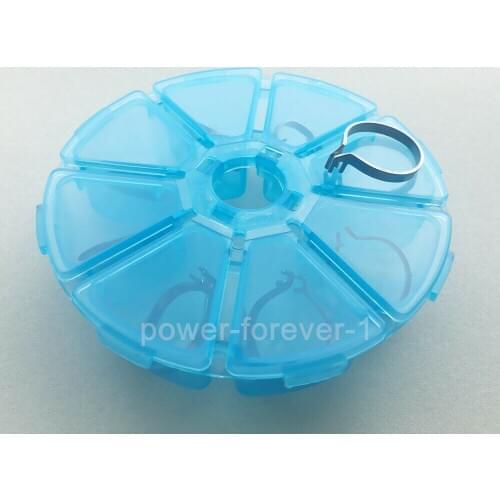 8Pcs Delta Matrix Wedges Dental Ring Clamps Standard Composite Storage Case